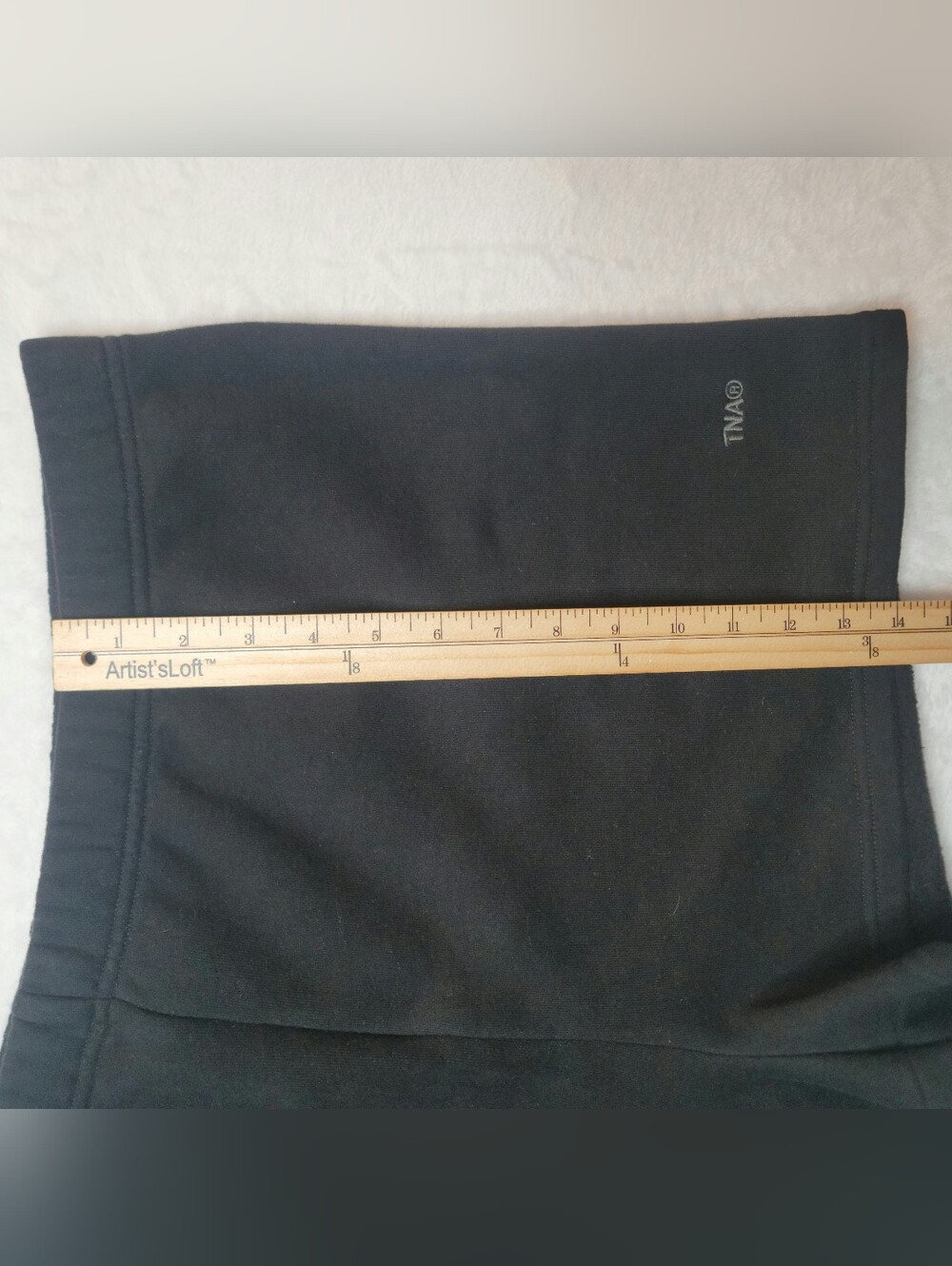 Aritzia Tna Cozy Sweatfleece Perfect Hi-rise Mini Short Black Sz 2XL Women's - Picture 9 of 16
